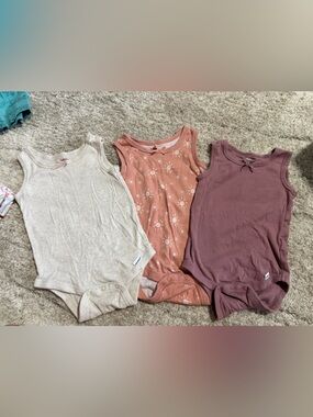 Gerber Baby Tank Tops Girls 3-6 and 6-9 M